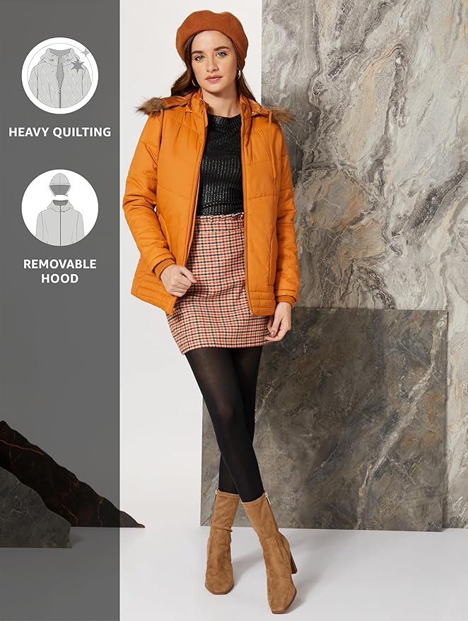 Amazon Brand - Symbol Women's 100% Polyester Regular Quilted Jacket - Image 3